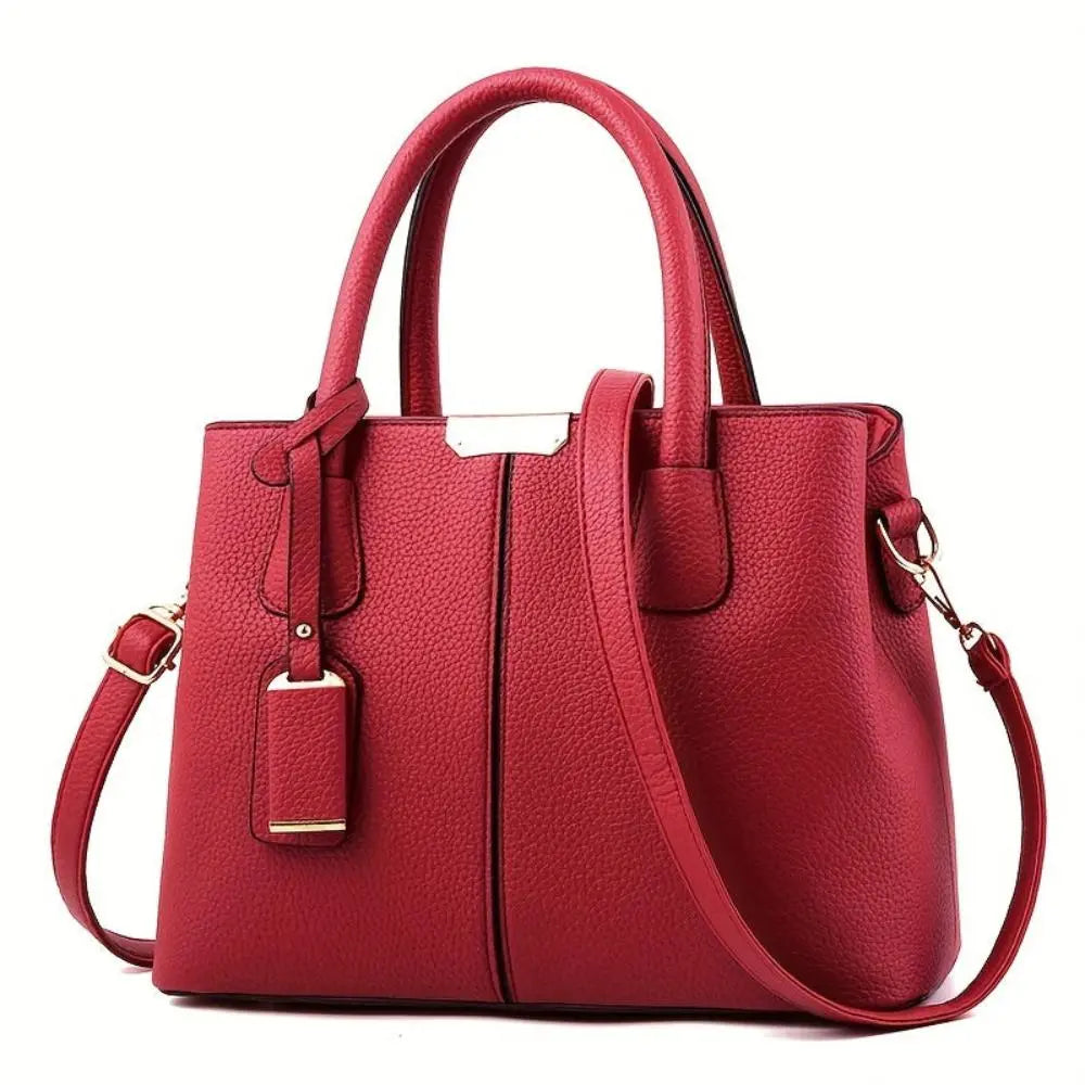 Delvire - Vegan Leather Structured Handbag