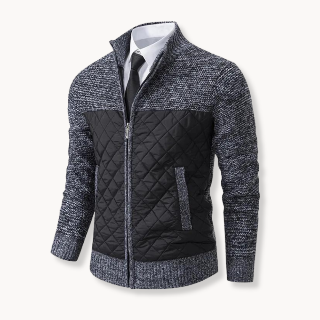 Sirov - Quilted Sweater Jacket