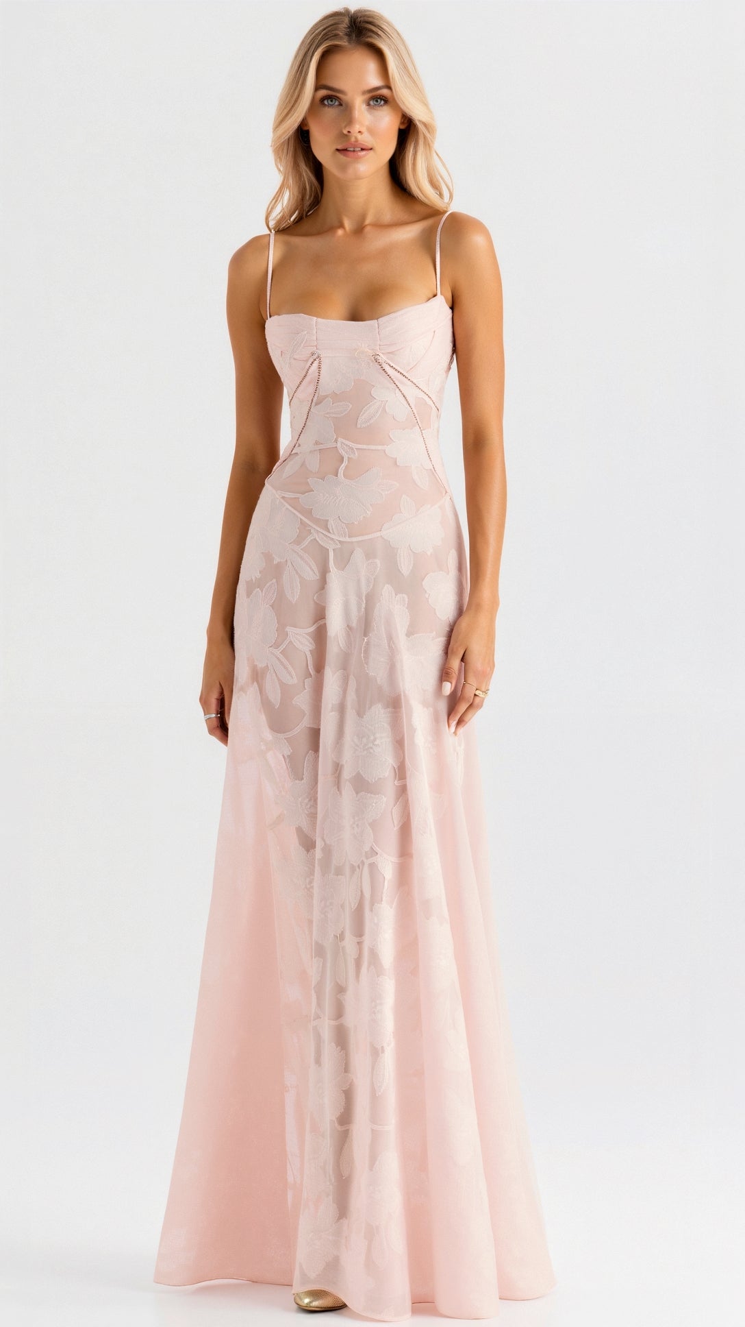 Donna | Women Wedding Guest Bustier Maxi Dress