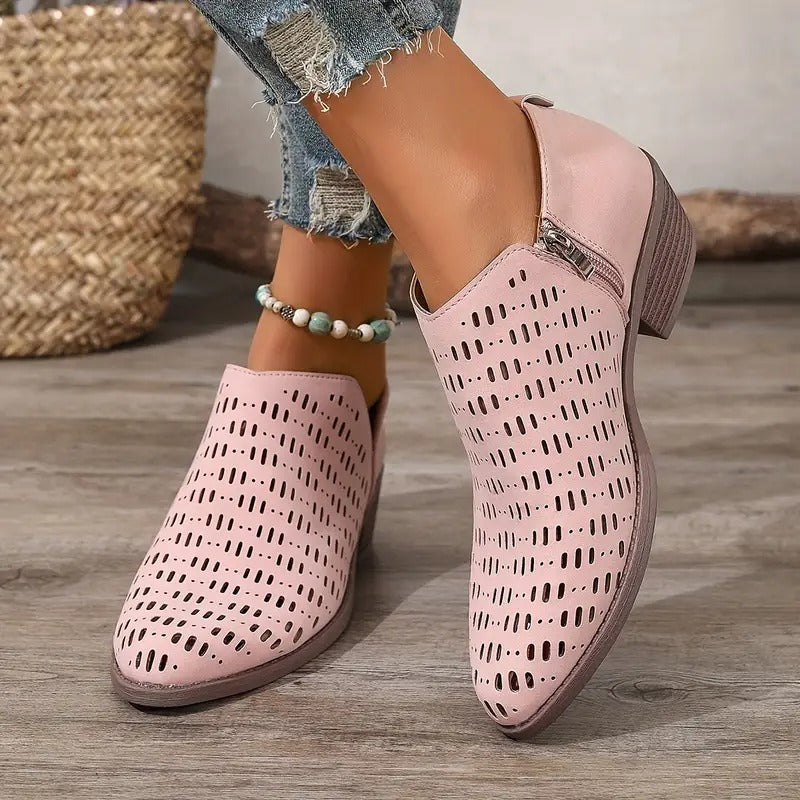 Eleanor | Women Spring Casual Cutout Ankle Boots