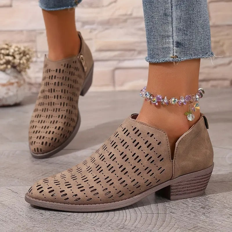 Eleanor | Women Spring Casual Cutout Ankle Boots