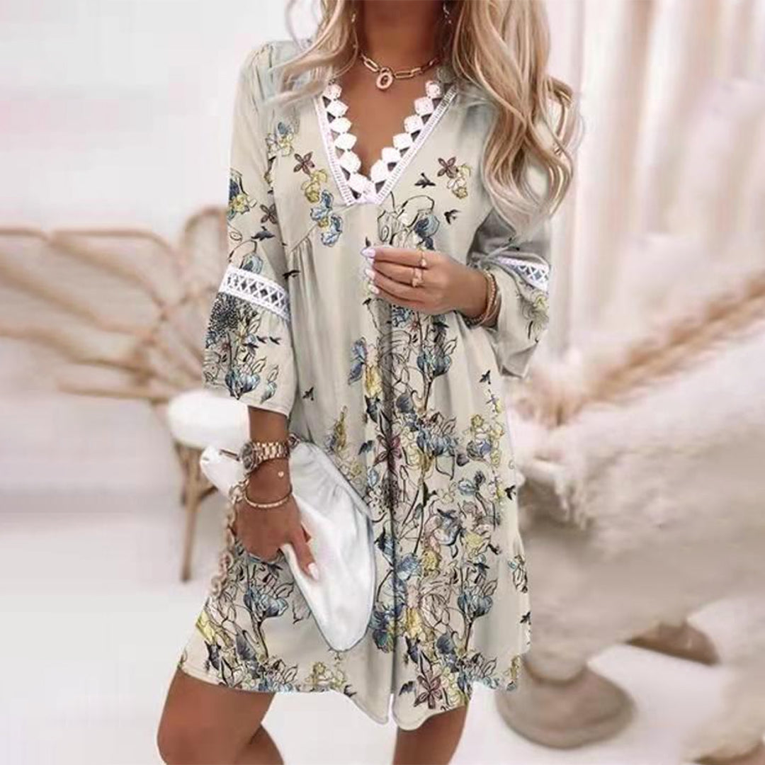 Kessira - Lace Trim Summer Dress