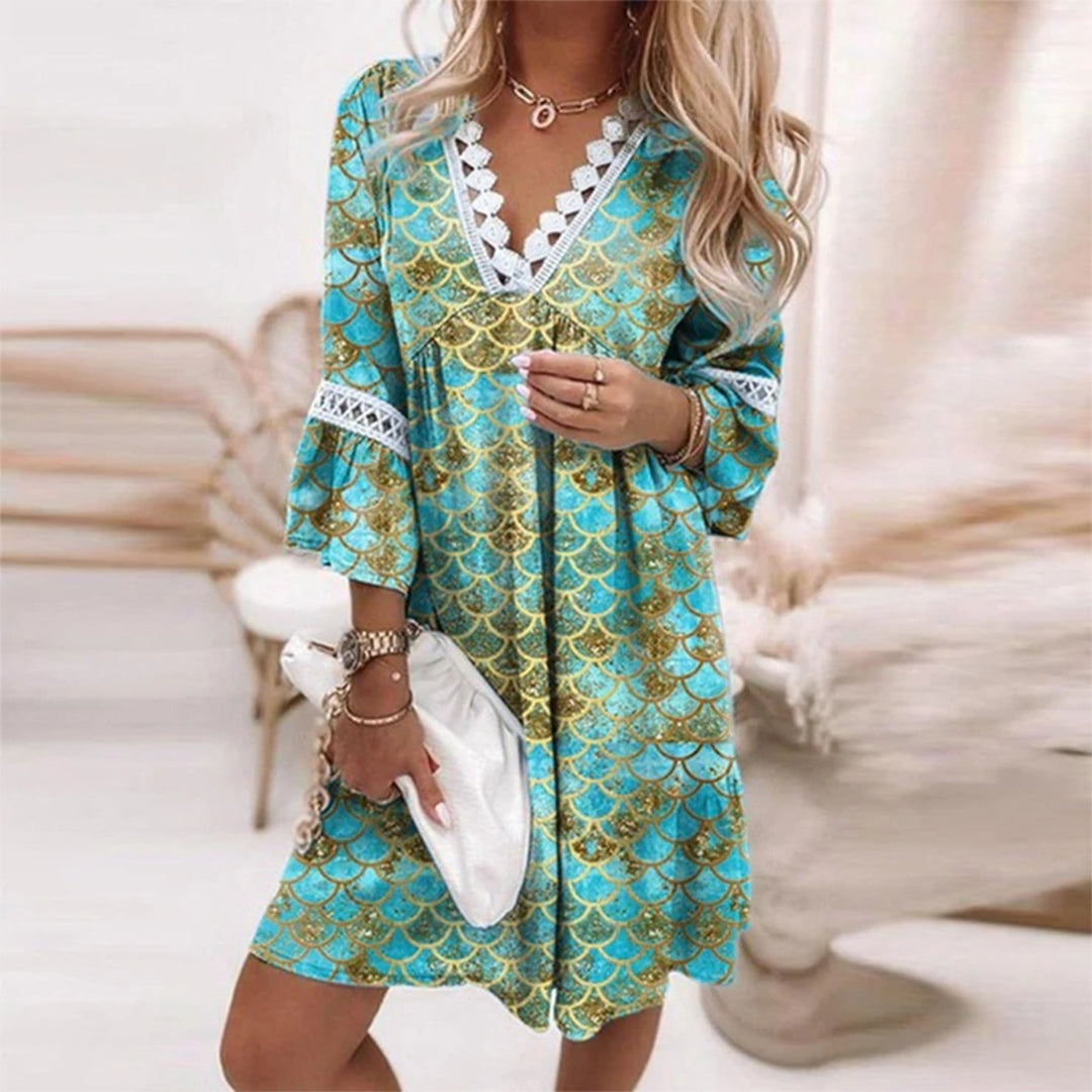 Kessira - Lace Trim Summer Dress