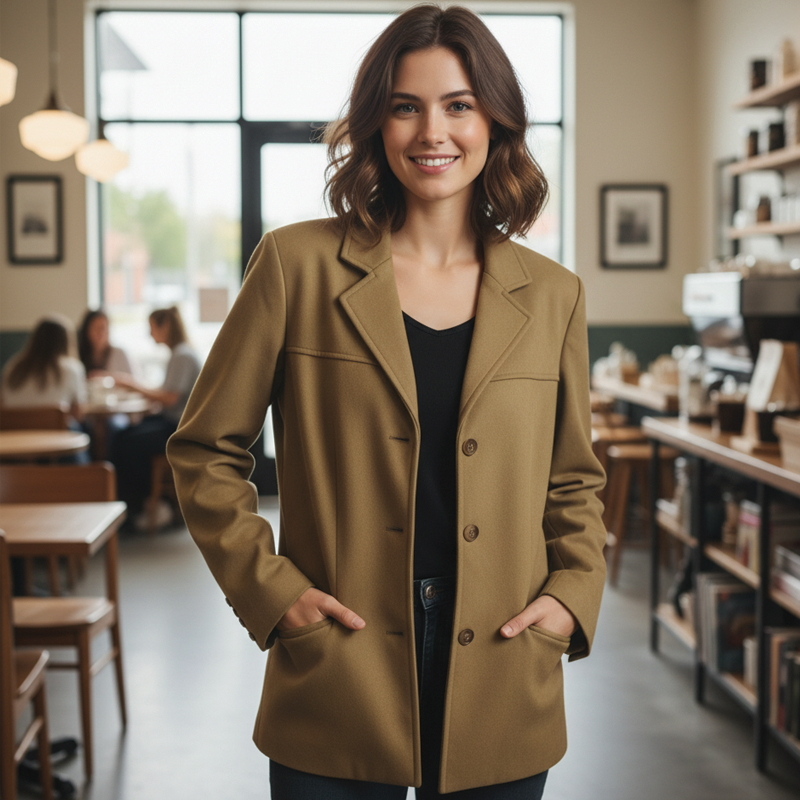 Elysia - Vintage Suede Blazer