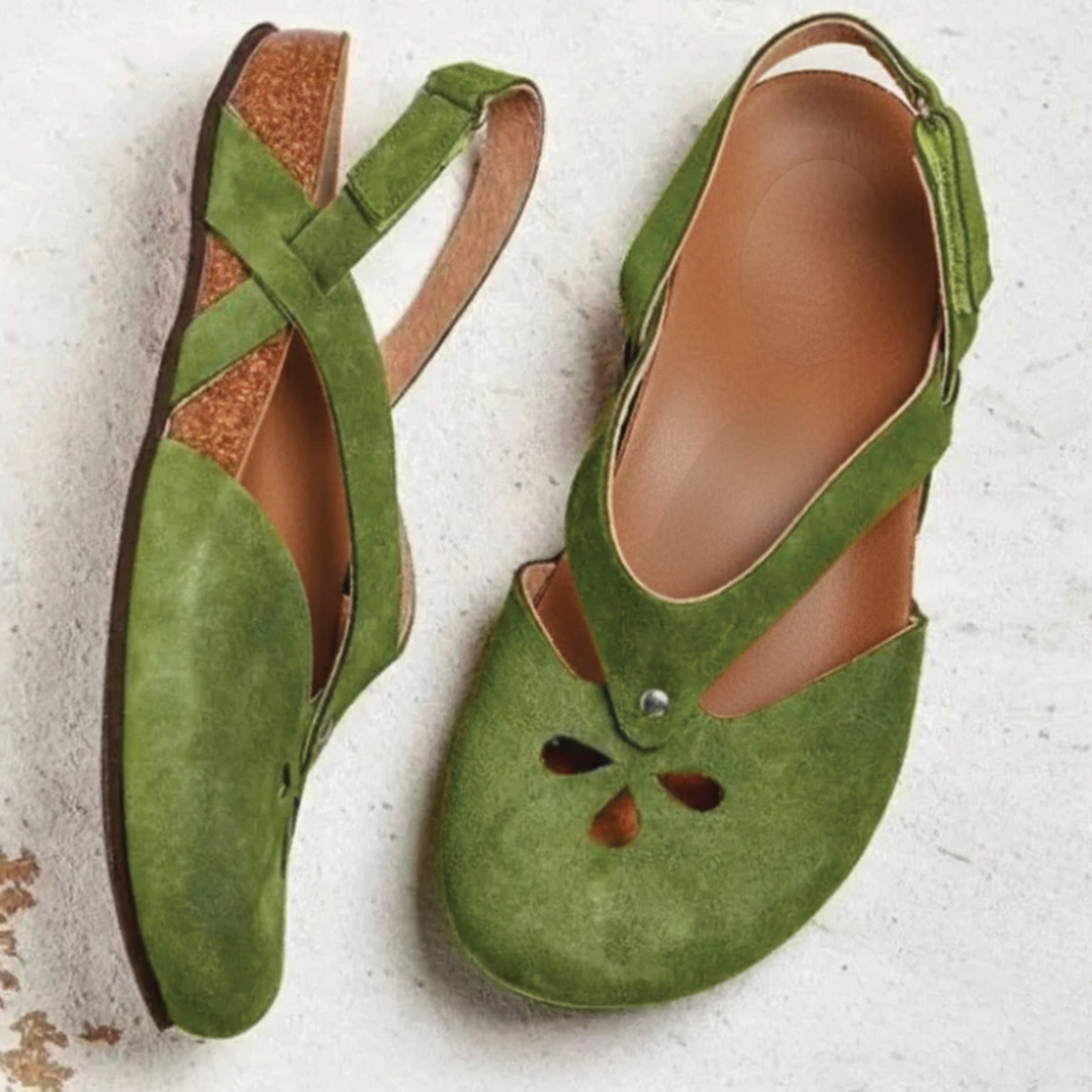 Lura - Slingback-sandaler med lukket tå