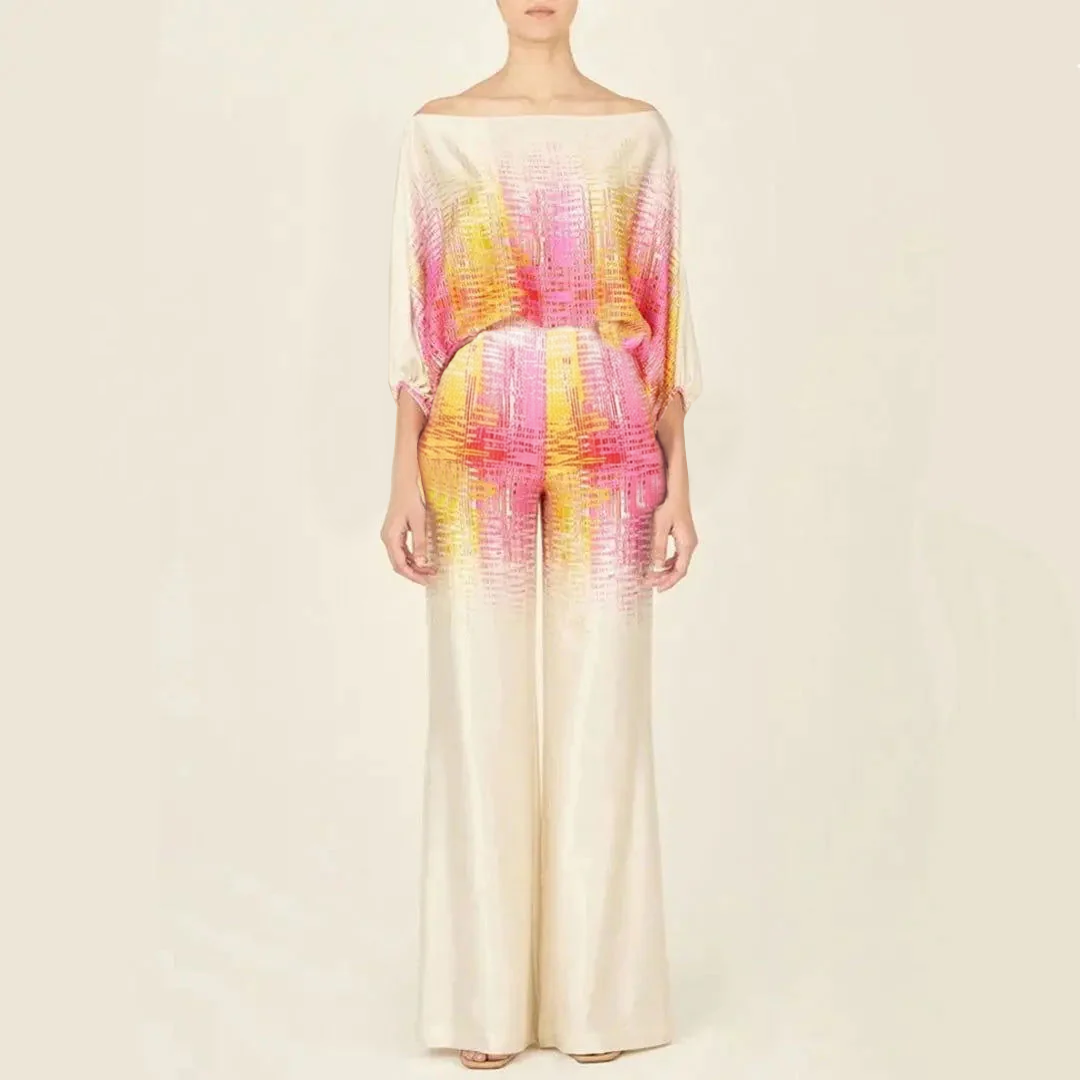 Elanora - Satin Two-Piece Set