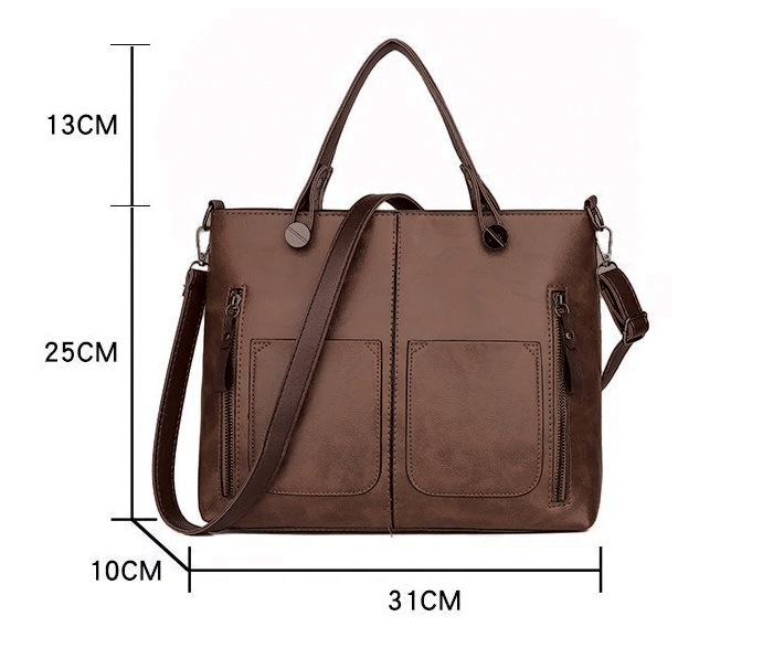 Helixa - Vegan Leather Structured Tote Handbag
