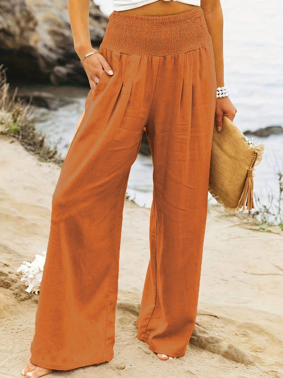 Yavira - Wide Leg Linen Pants