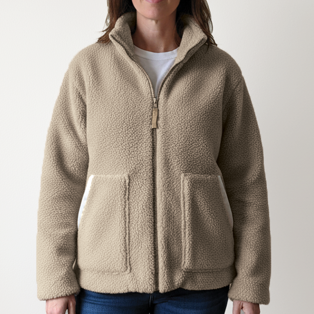 Philippa - Chaqueta Sherpa con Cremallera