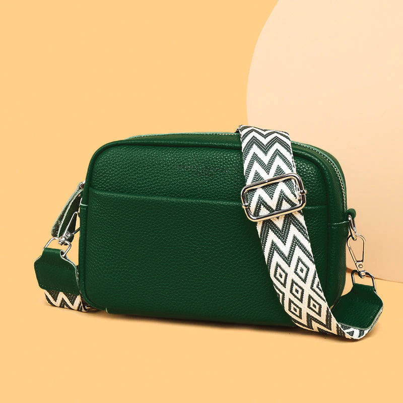 Welyra - Pebbled Leather Crossbody Bag