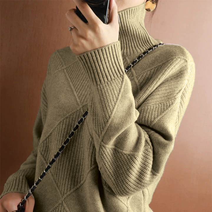 Modesty - Diamond Knit Sweater