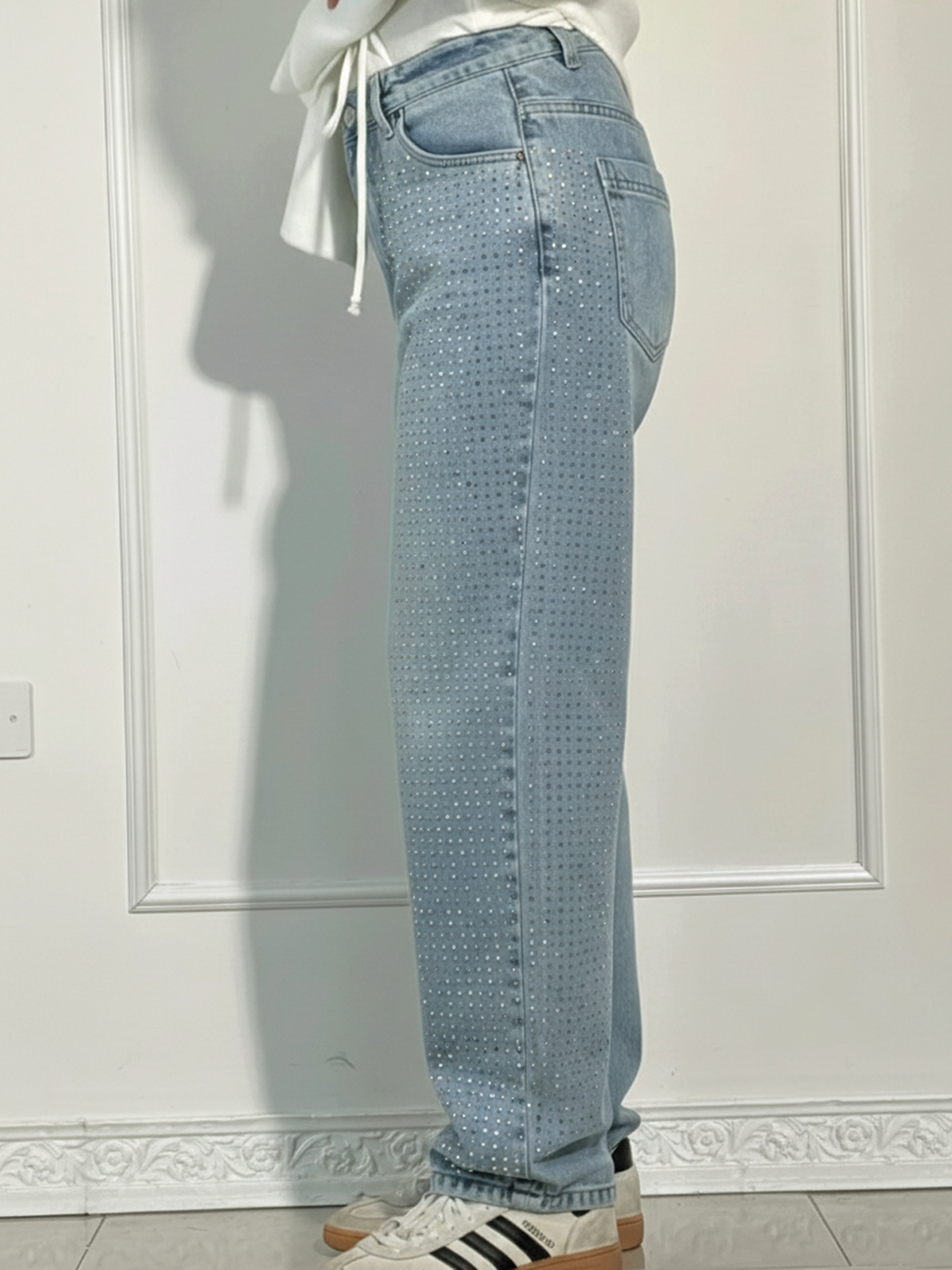 Kalyra - Wide-Leg Denim Jeans