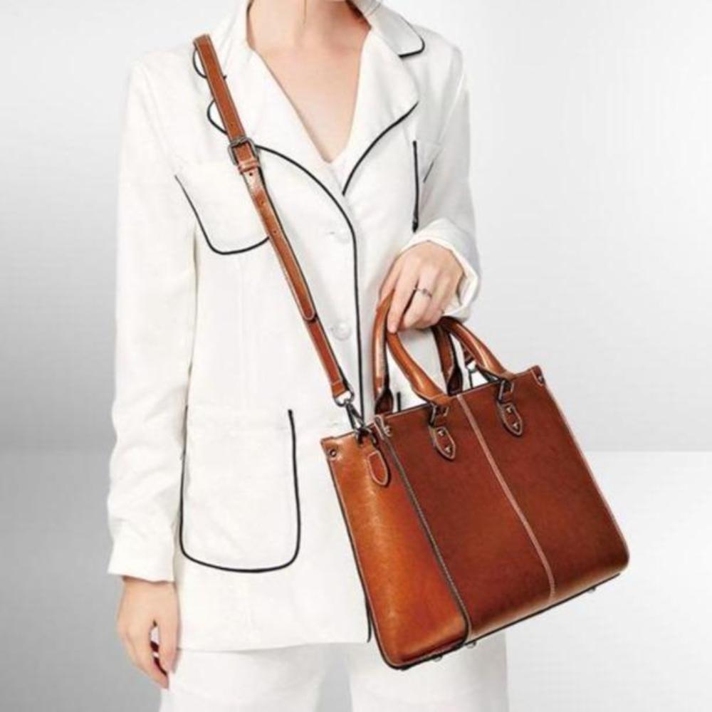 Nyzelle - Structured Leather Handbag