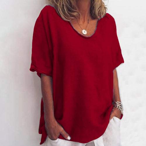 Ondine - Linen-Look T-Shirt