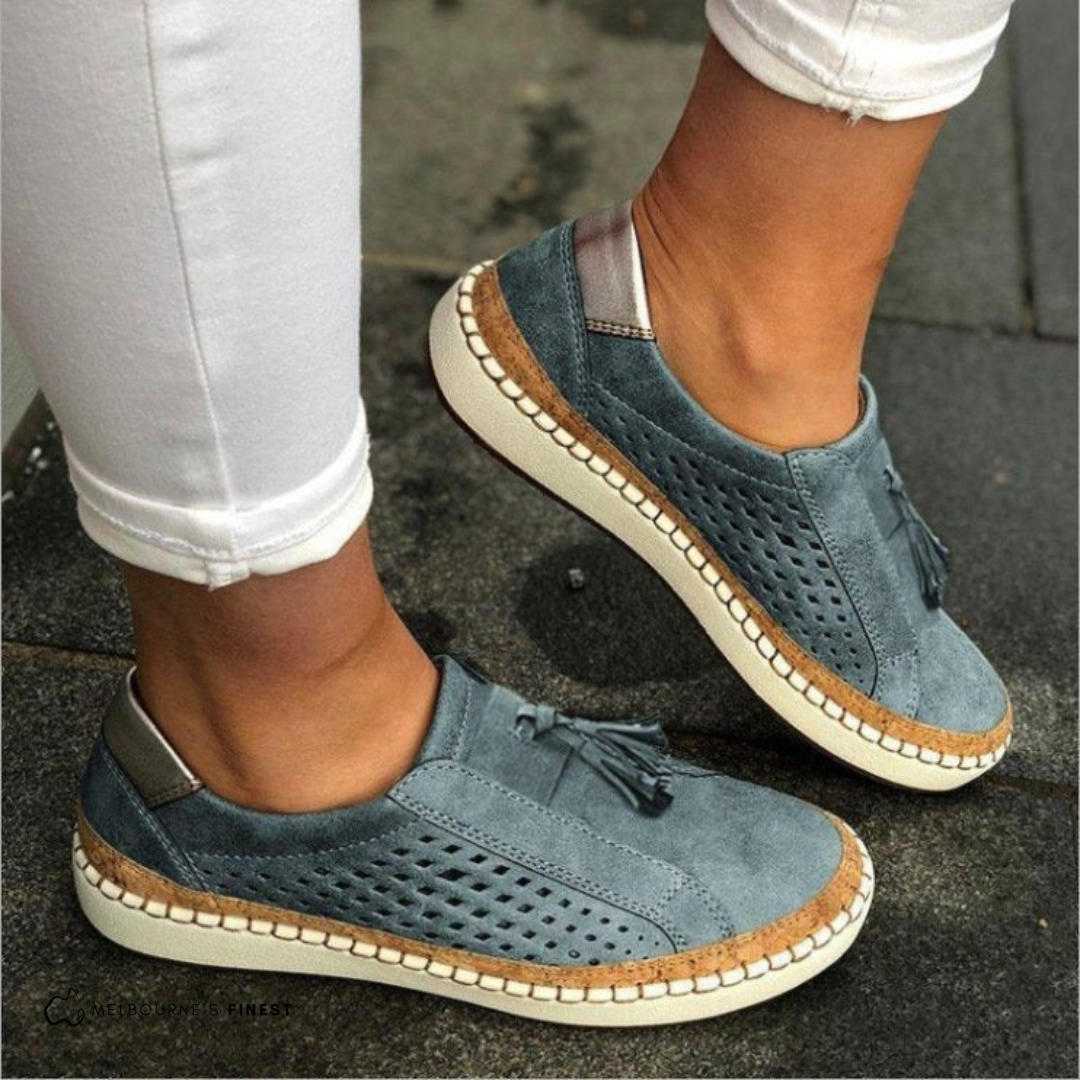 Qyra - Perforated Slip-On Shoes