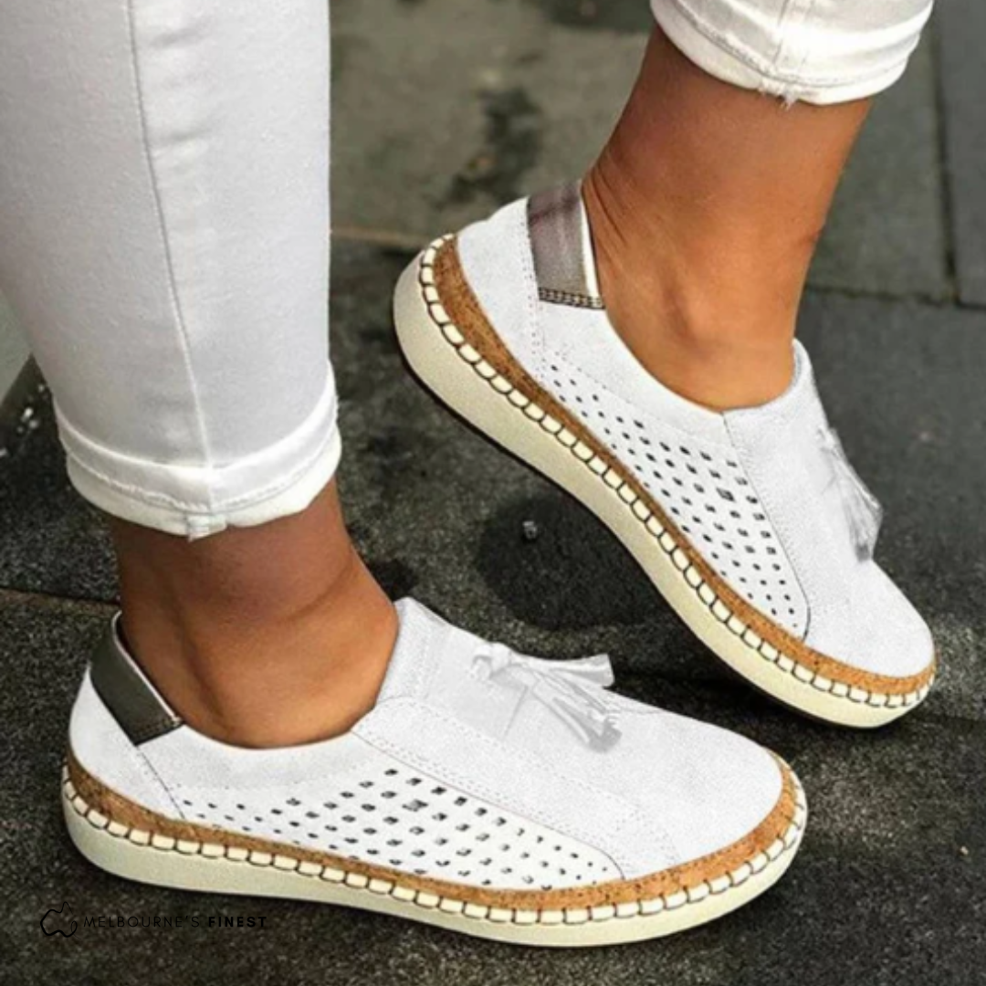 Qyra - Perforated Slip-On Shoes