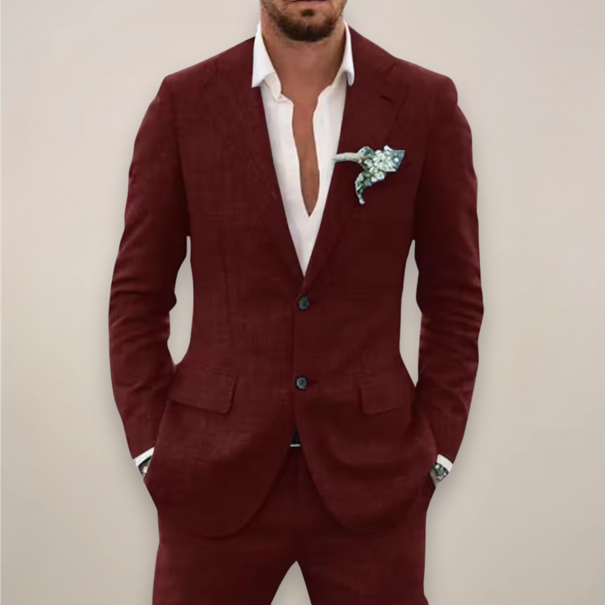 Barry | Men Spring Notch Lapel Suit Set