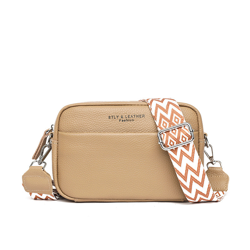 Welyra - Pebbled Leather Crossbody Bag