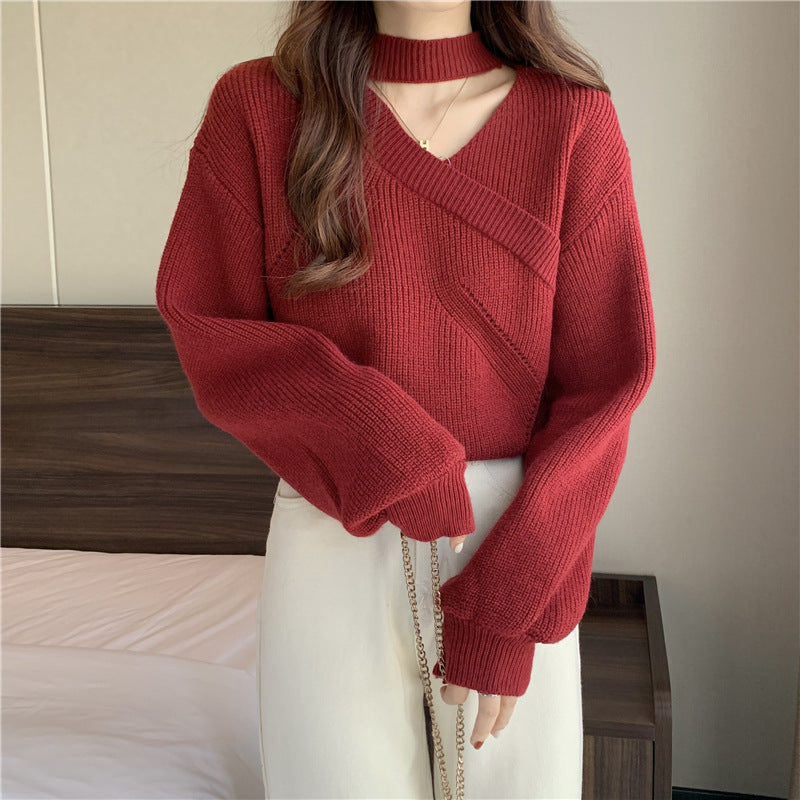 Felicity - V-Neck Knit Sweater