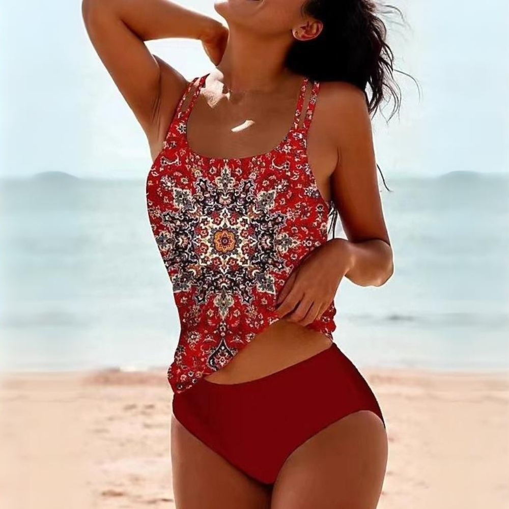 Jamaica - Scoop Neck Tankini Set