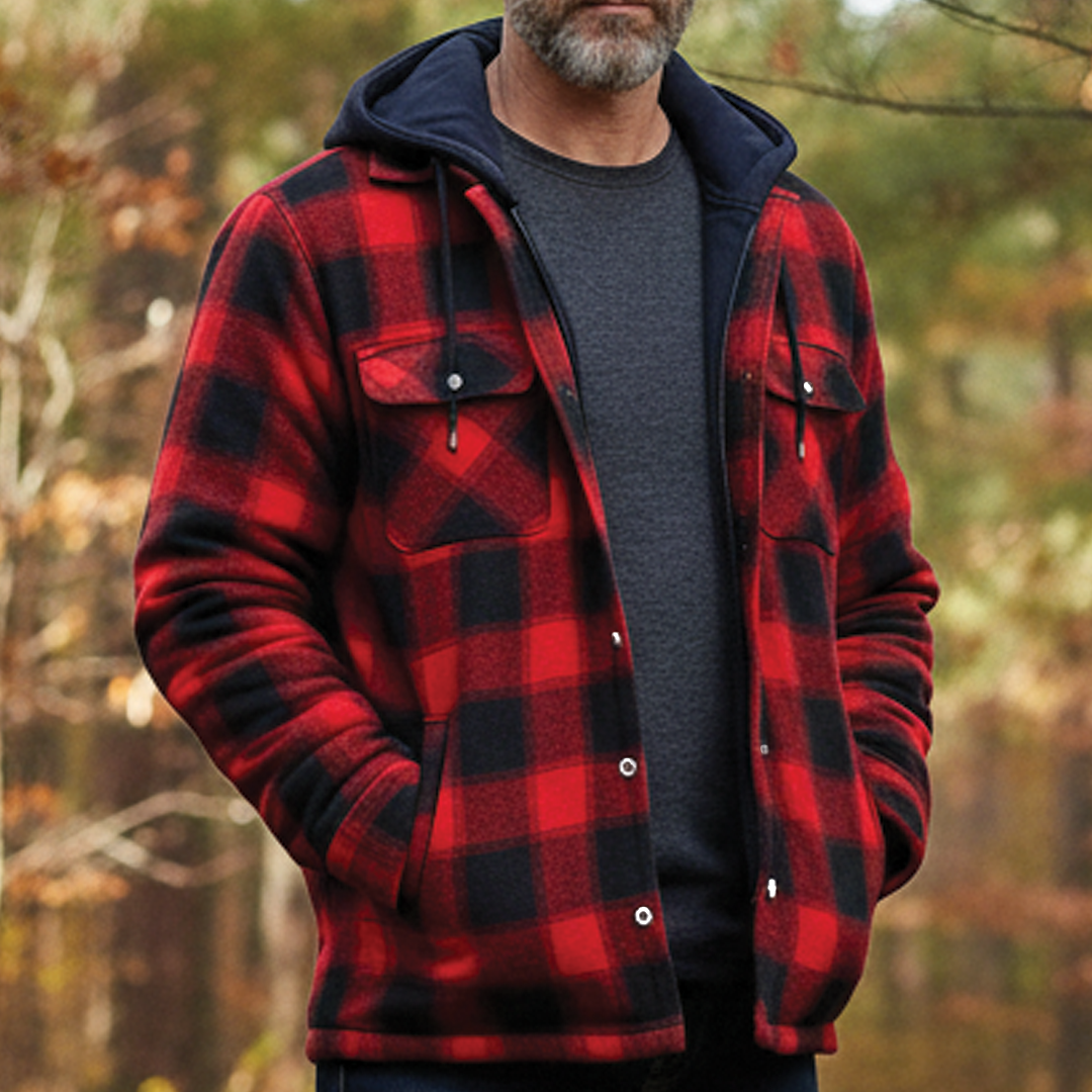 Paxonis - Checked Hooded Jacket