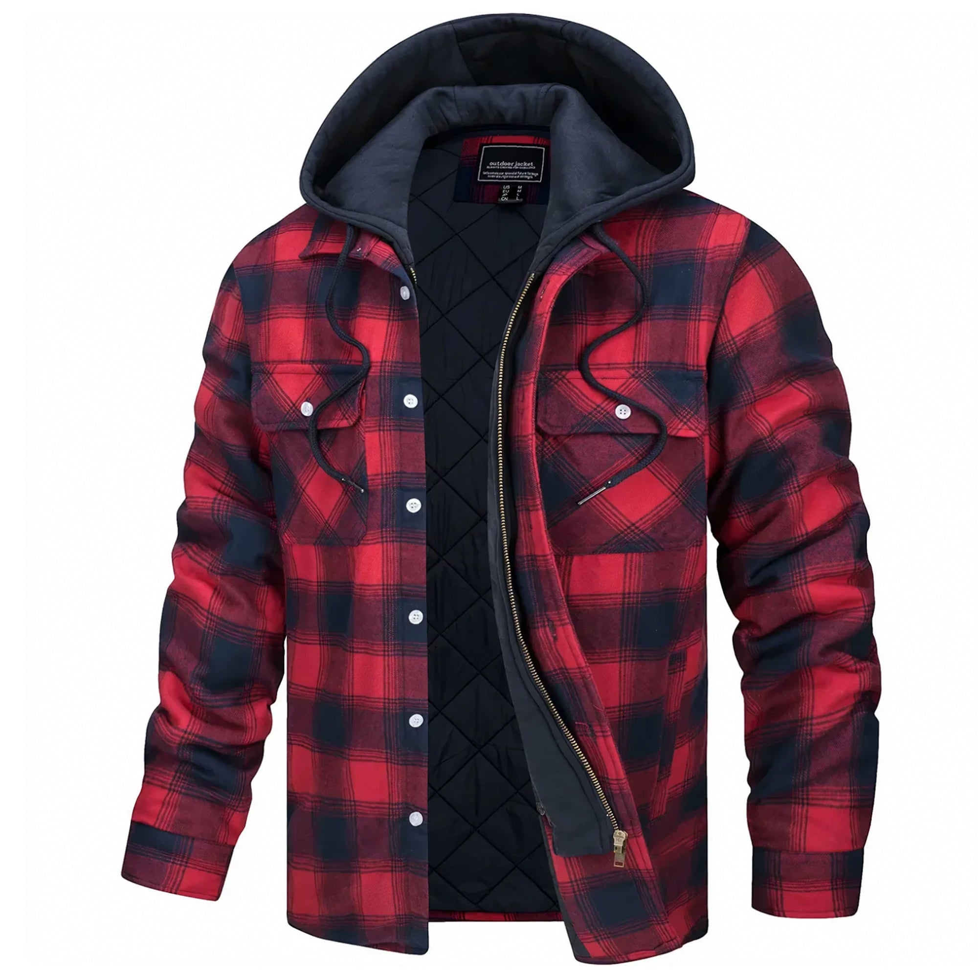 Paxonis - Checked Hooded Jacket