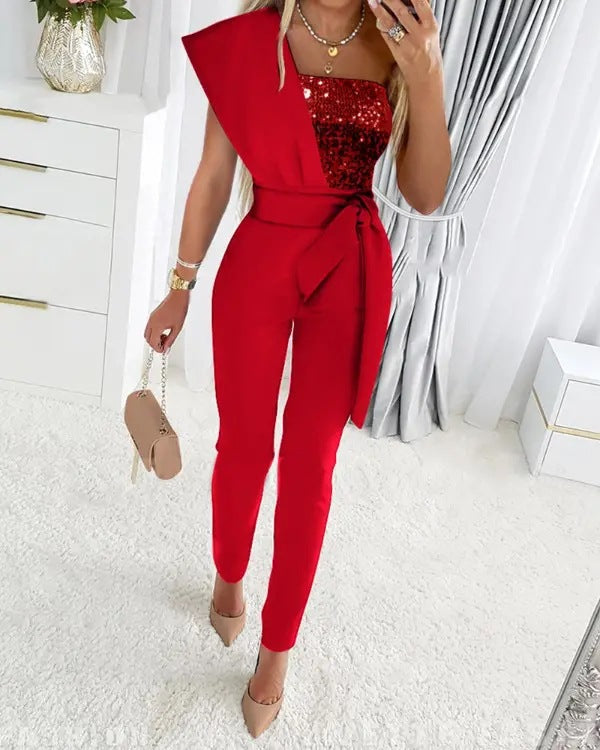Ismene - One Shoulder Jumpsuit