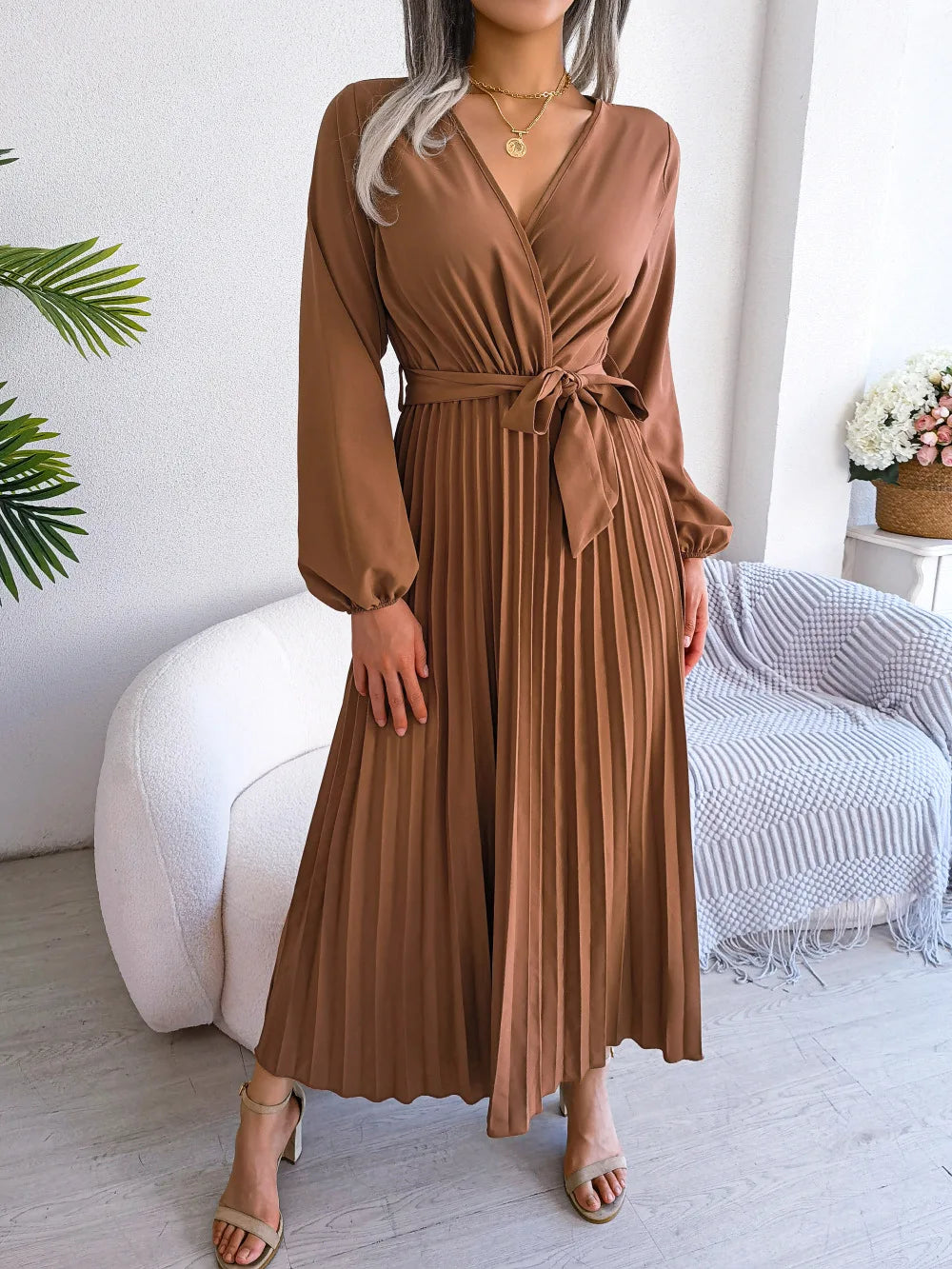 Javana - V-Neck Maxi Dress