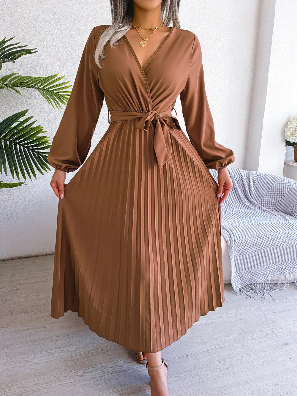 Javana - V-Neck Maxi Dress