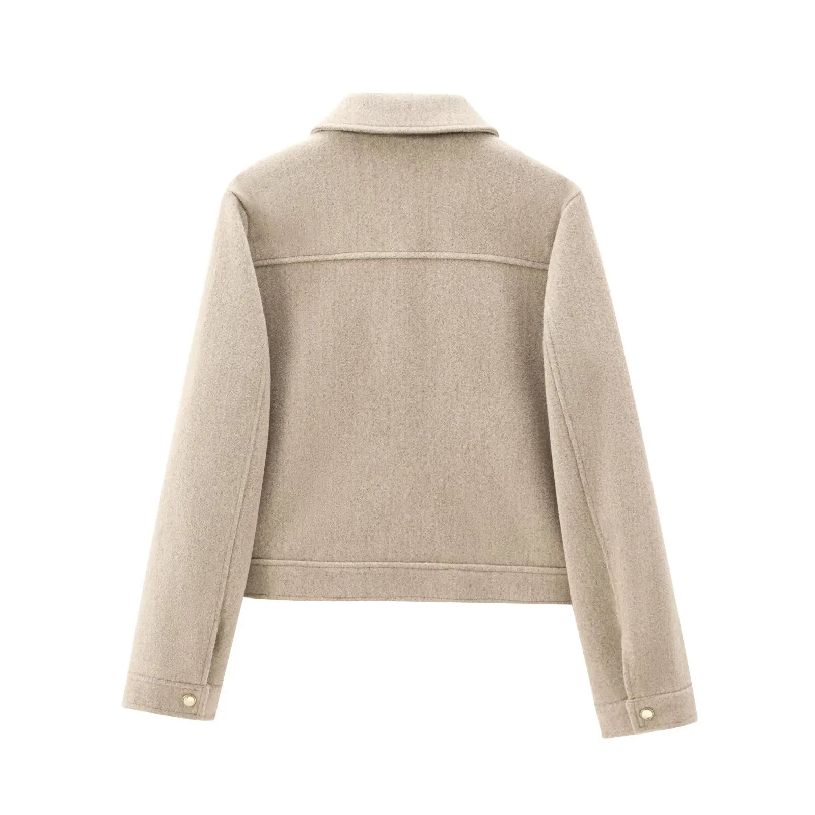 Emily | Women’s Zippered Wool Bomber Jacket