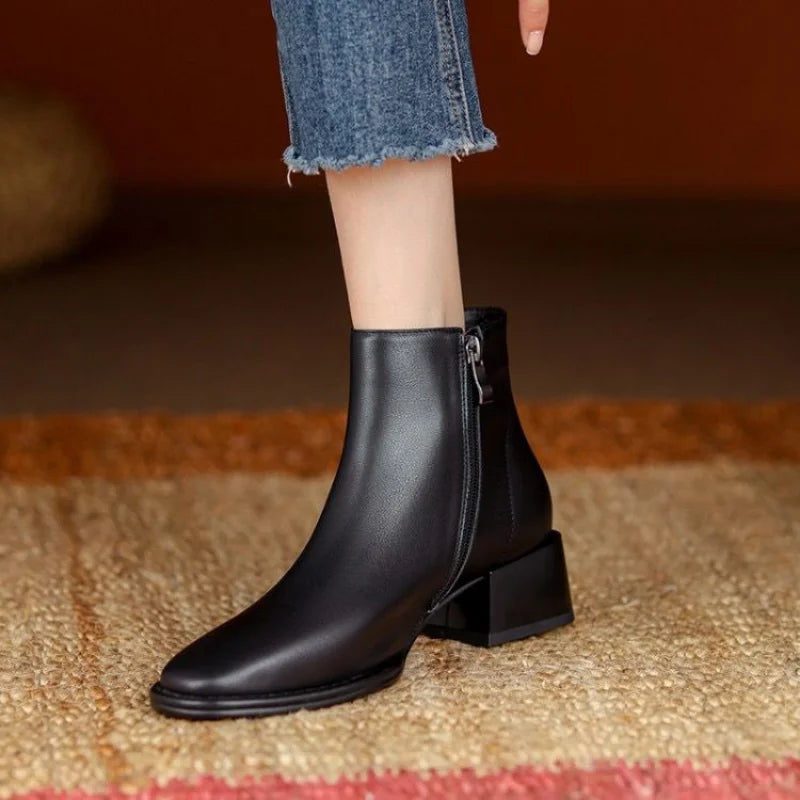 Haven - Chunky Heel Ankle Boots