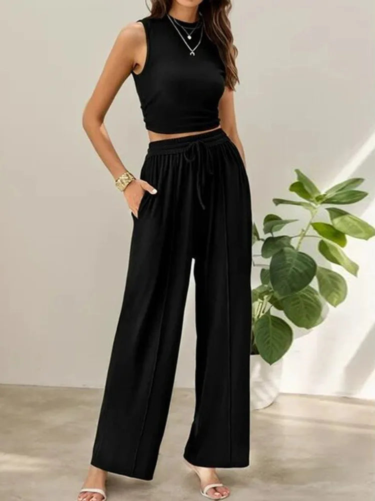 Prisila – Summer Two-Piece Pants Set