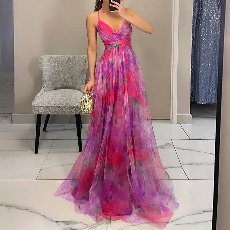 Qelira - Floral Maxi Dress