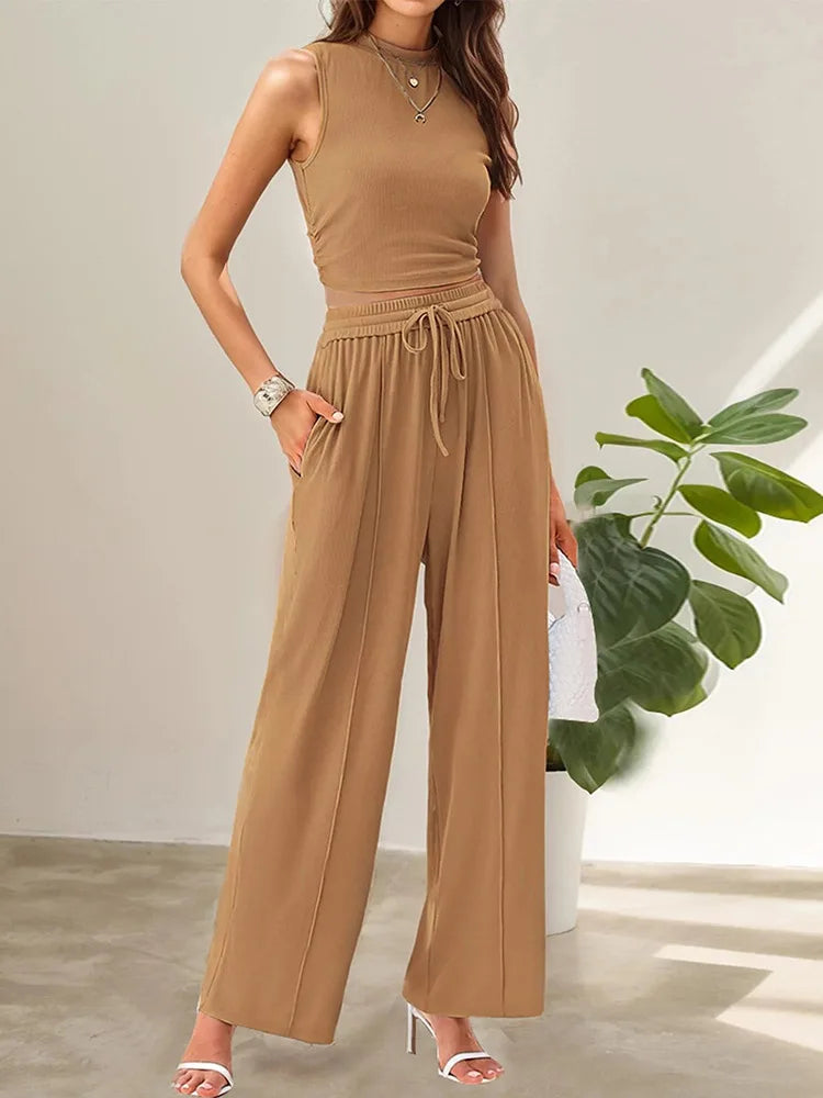Prisila – Summer Two-Piece Pants Set