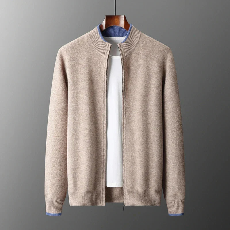 Azren – Sweater med lynlås i uld
