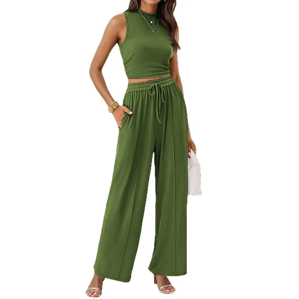 Prisila – Summer Two-Piece Pants Set