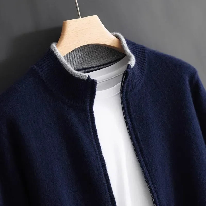 Azren – Wool Zip-Up Sweater