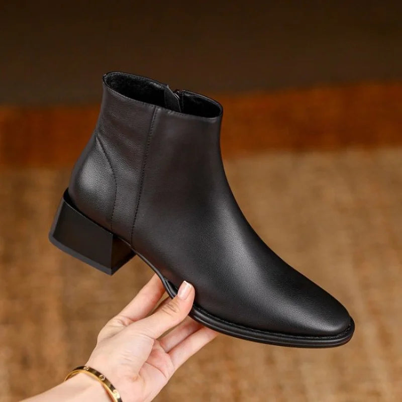 Haven - Chunky Heel Ankle Boots