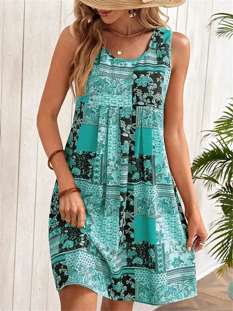 Glynna - Sleeveless A-Line Dress