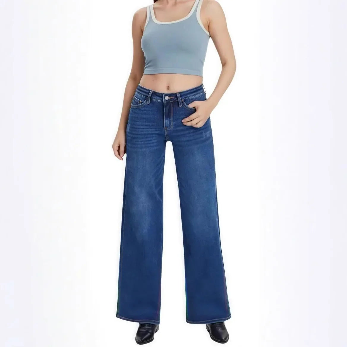 Xavira - Wide-Leg Jeans