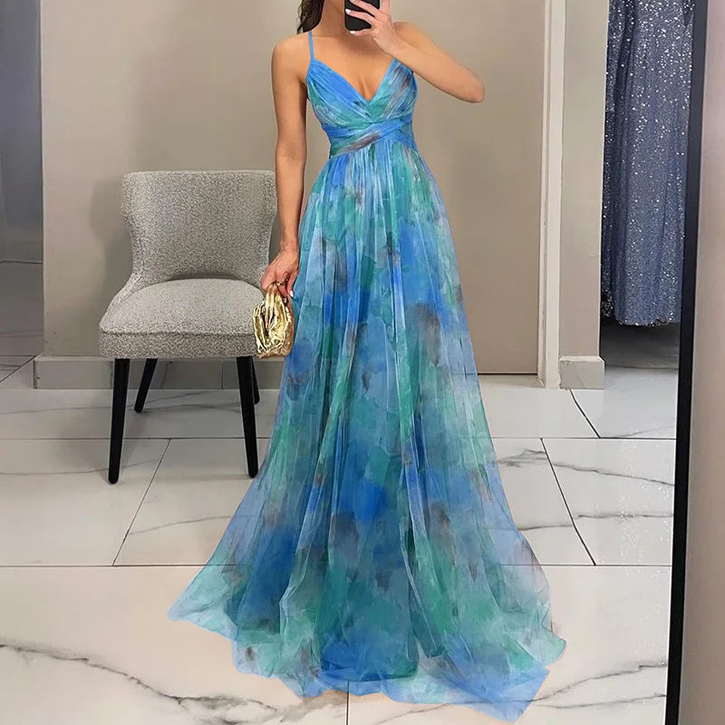 Qelira - Floral Maxi Dress