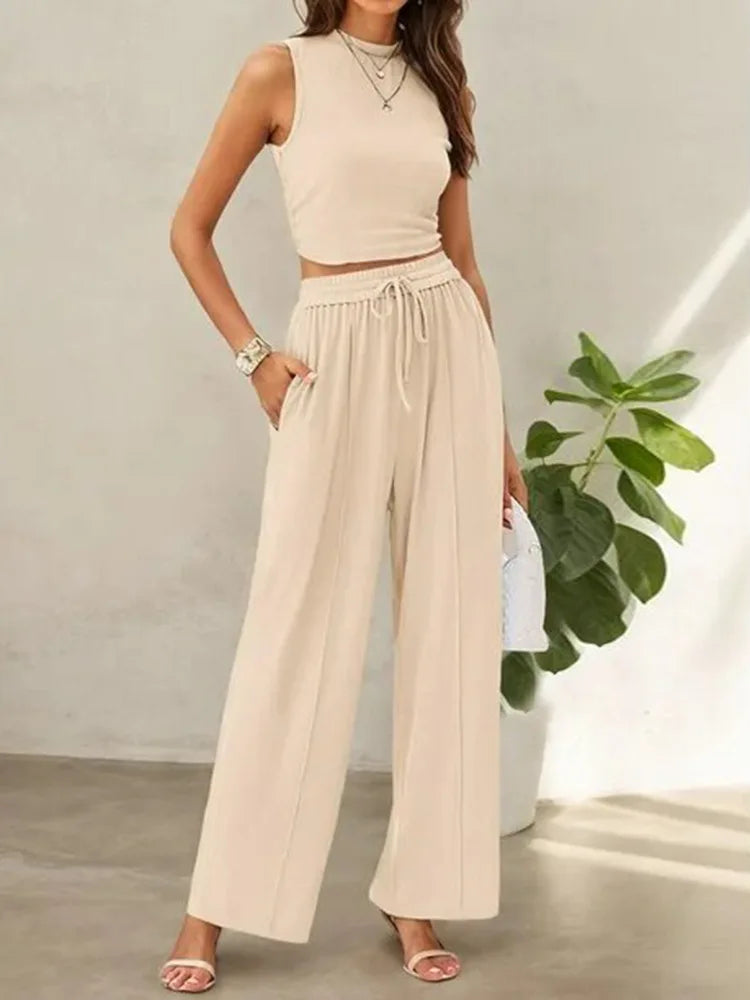 Prisila – Summer Two-Piece Pants Set