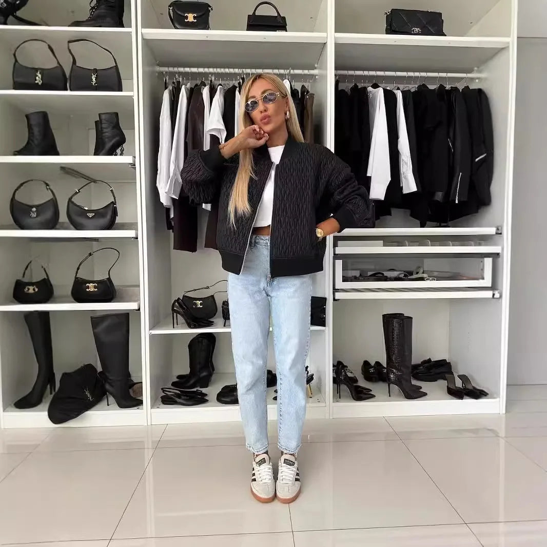 Elizabeth | Quilted Stylish Bomber Jacket