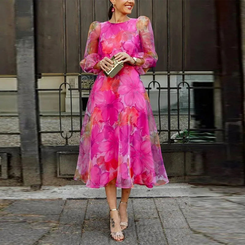 Melora - Floral Midi Dress