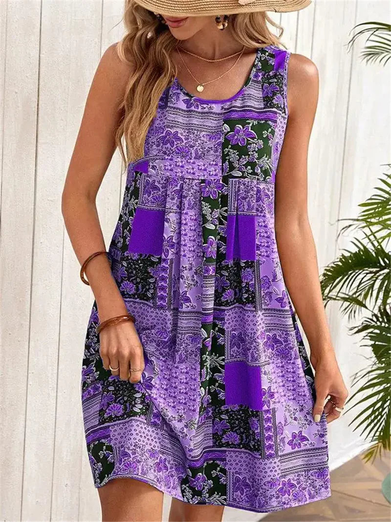 Glynna - Sleeveless A-Line Dress
