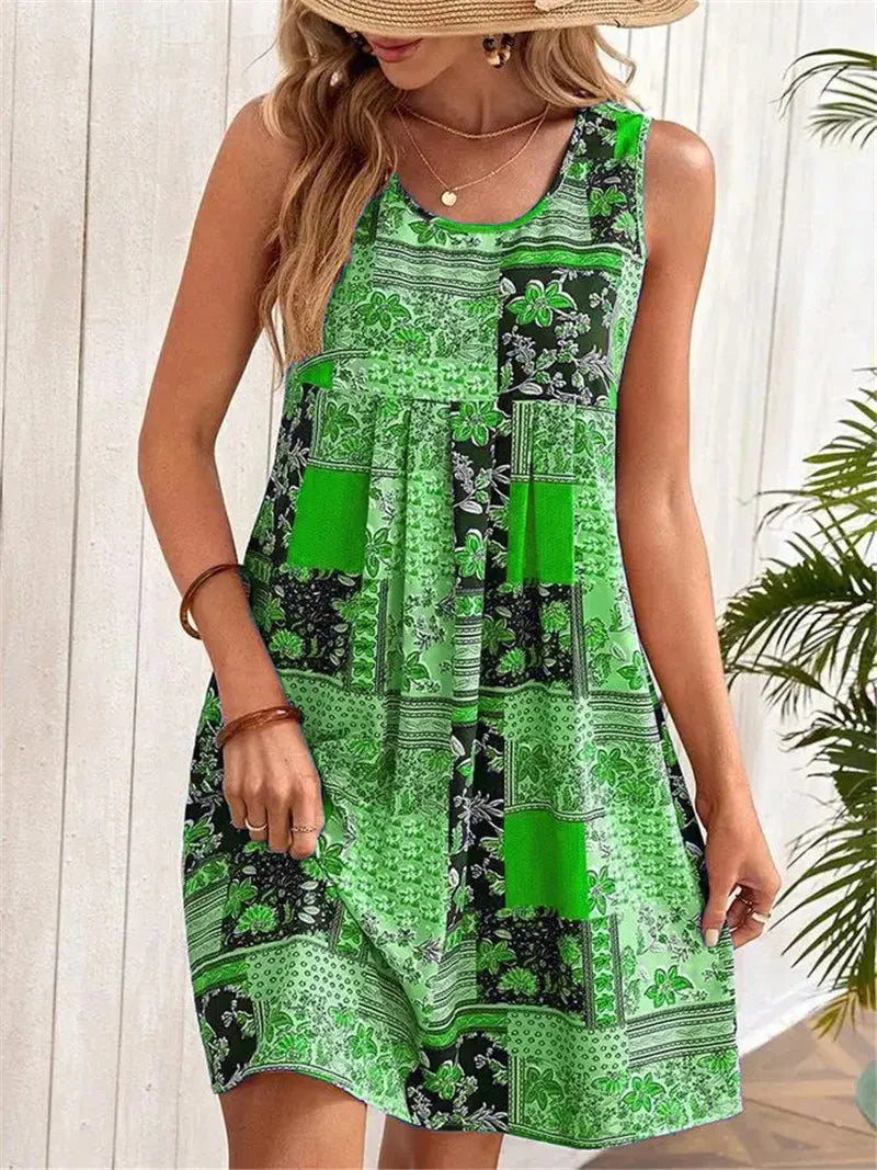 Glynna - Sleeveless A-Line Dress