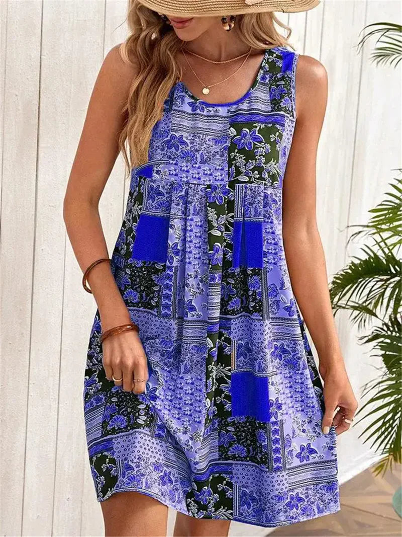 Glynna - Sleeveless A-Line Dress