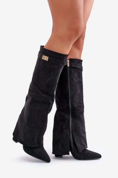 Saffron - Flap Knee-High Boots