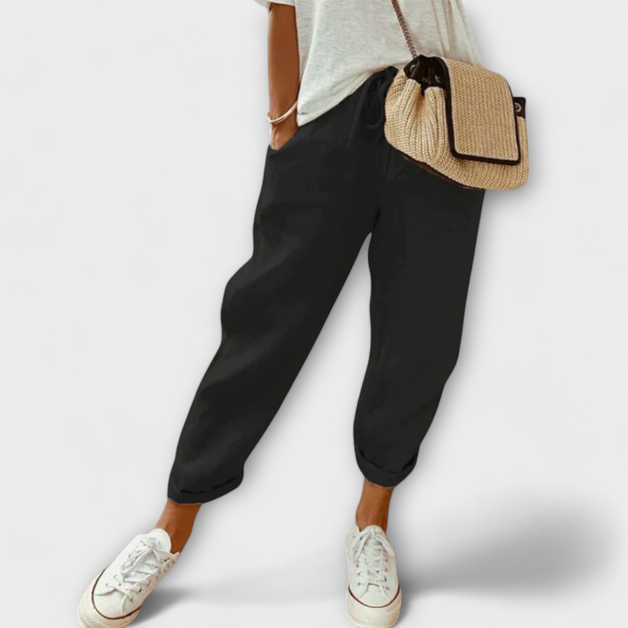 Bibi - Fashionable and casual linen trousers
