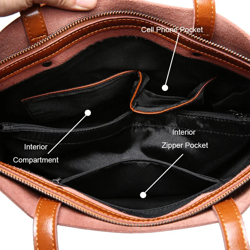 Dorelle - Leather Structured Tote Bag